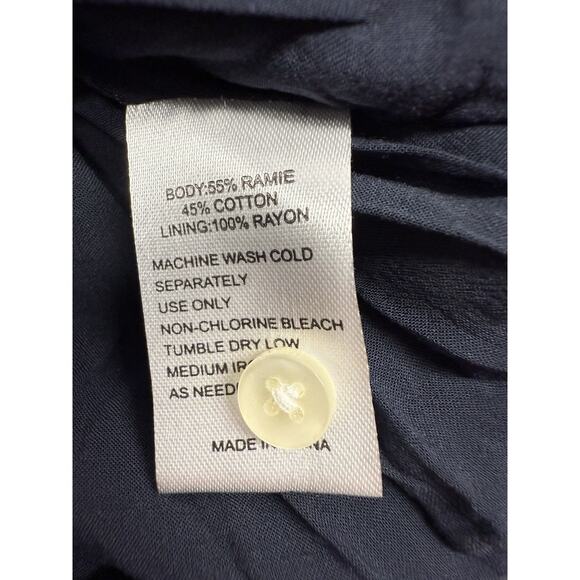 Trovata Birds of Paradis Kristi Dress Sea Mist Floral XS Cotton Blend Midi - Picture 12 of 12